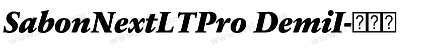 SabonNextLTPro DemiI字体转换 SabonNextLTPro DemiI字体转换